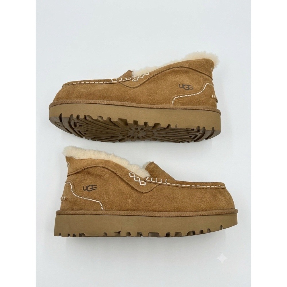 Womens Uggs Ansley Parc Size 10 Australia Fur Warm Comfort Platform New